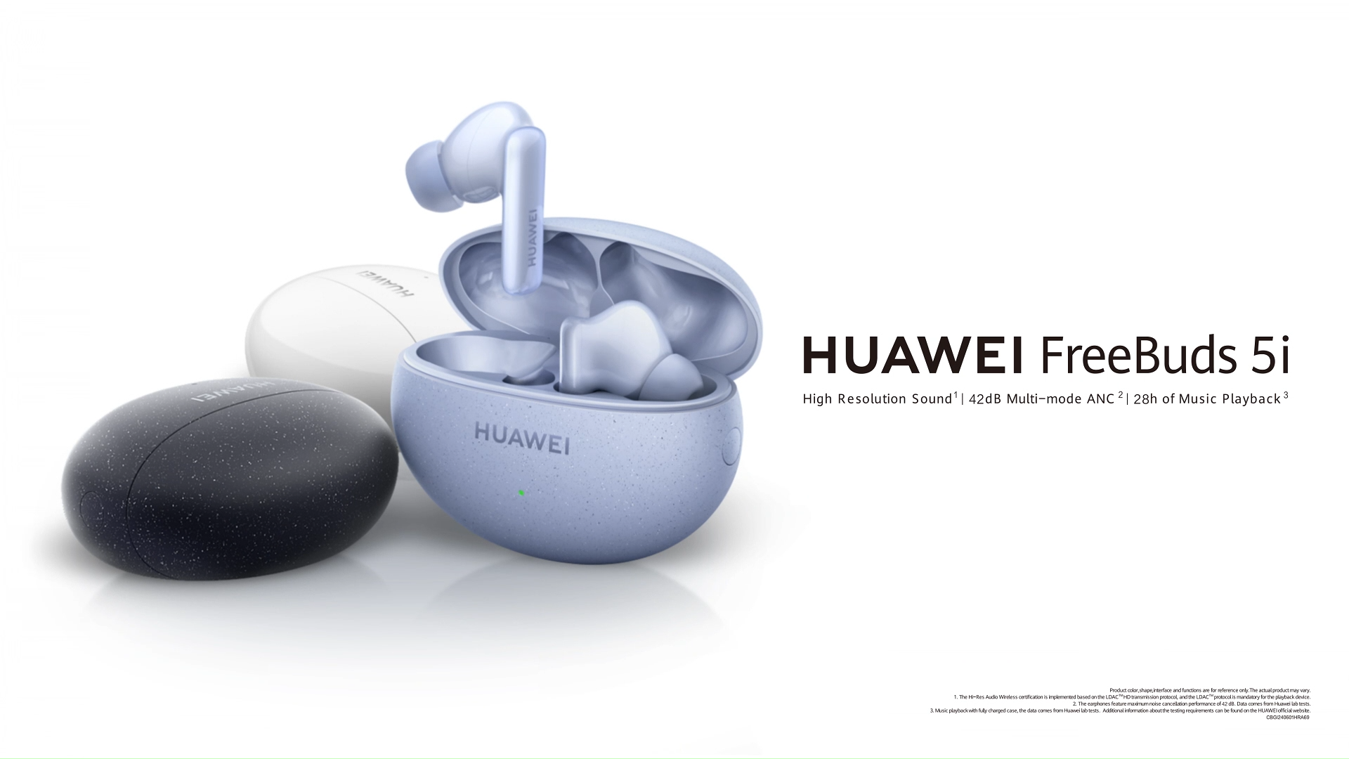HUAWEI FreeBuds 5i Wireless Earphone | TWS Bluetooth Earbuds | Hi-Res Sound | 42dB Multi-mode Active Noise Cancellation | 28 hr Battery Life