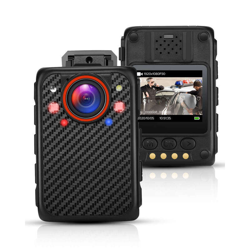 BOBLOV X1 Mini Body Camera Full 1080p Portable Body Camera Removable SD Card Up To 128GB Support Night Vision and Red/Blue Light Function for Police Patrol Small Body Camera Model（Card not Included）